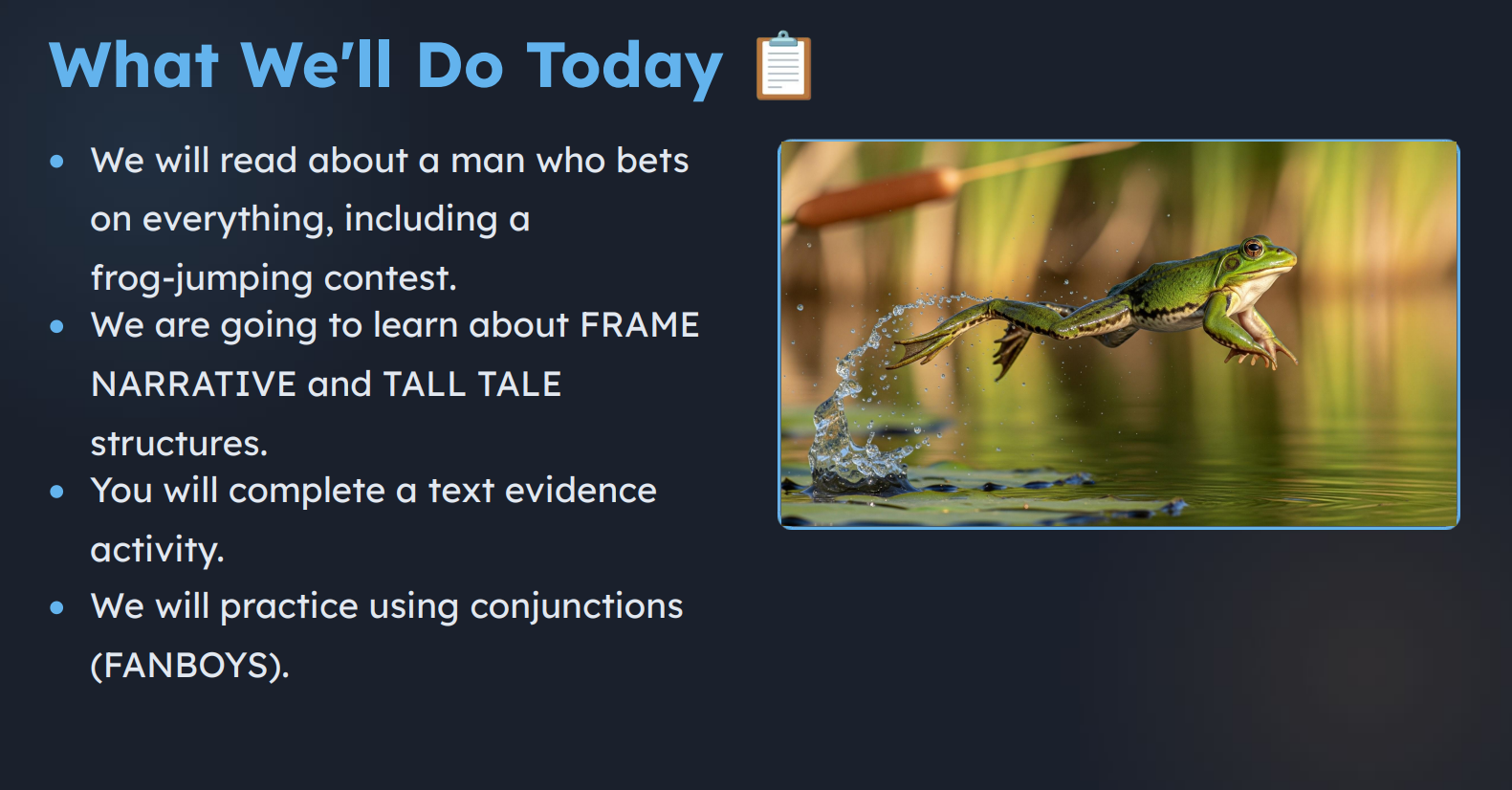 Lesson slide deck